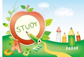 韩国卡通儿童教育矢量素材11