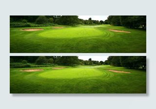 高尔夫球场banner创意背景　