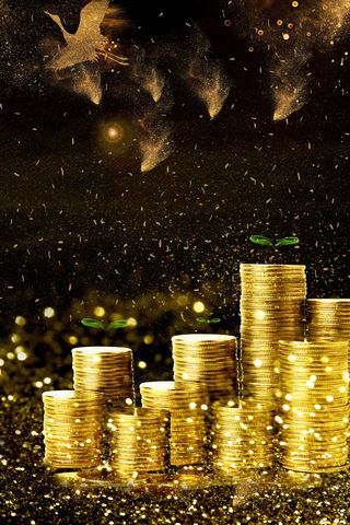 黑金大气房屋贷款海报背景