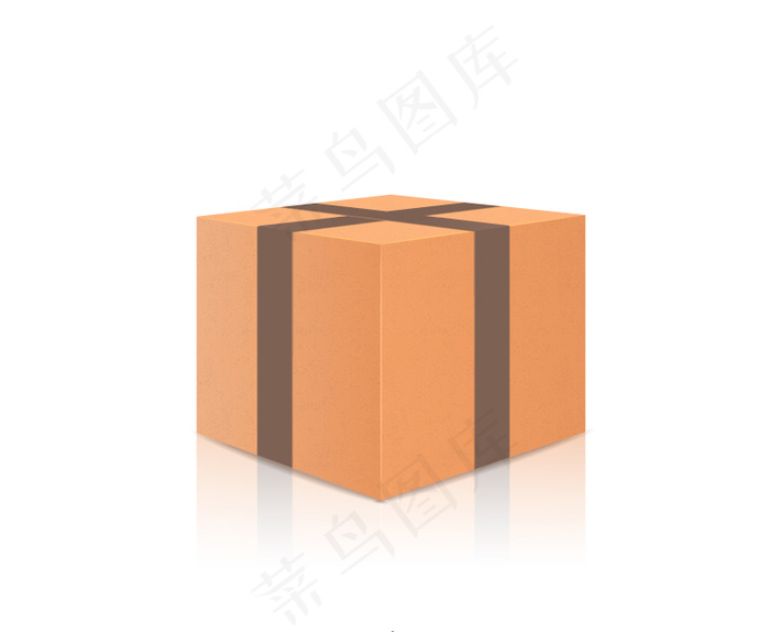 立体包装纸箱设计矢量素材