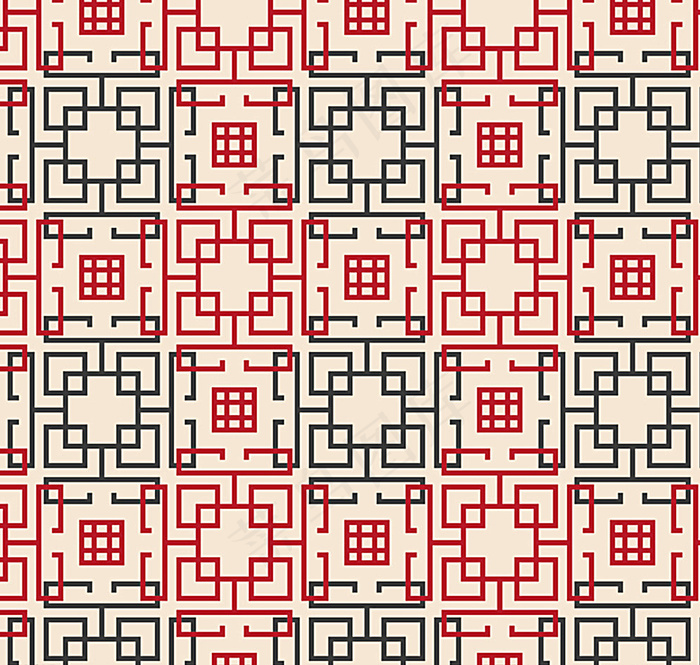 中国风无缝背景矢量素材图片ai矢量模版下载