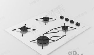 3D煤气灶模型
