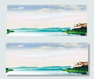 蓝色港湾 绿色家园图片