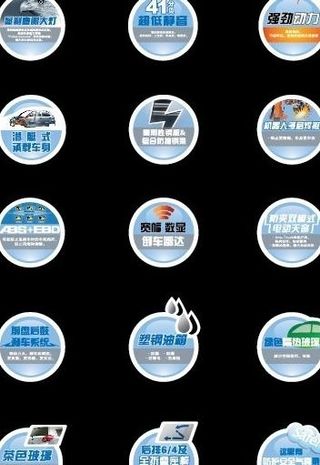汽车卖点车贴