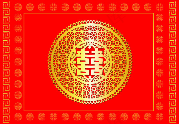 几款中国传统喜庆吉祥图案