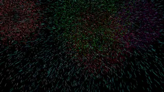 2015城市上空烟花新年快乐AE模...