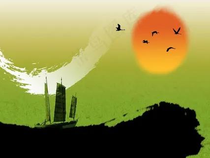 21套中国风水墨PPT模板