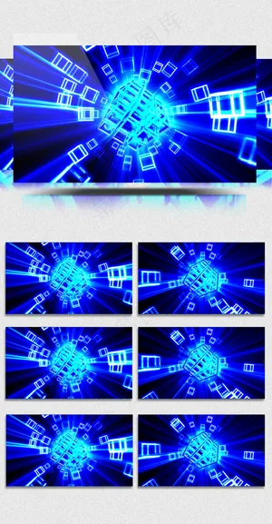 2018炫酷光效魔方震撼晃动缩放射...