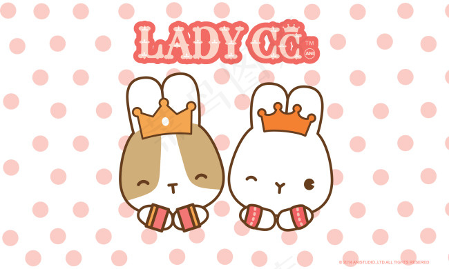 LADY CC互看ai矢量模版下载