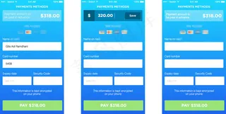 付款方式移动手机APP界面UI