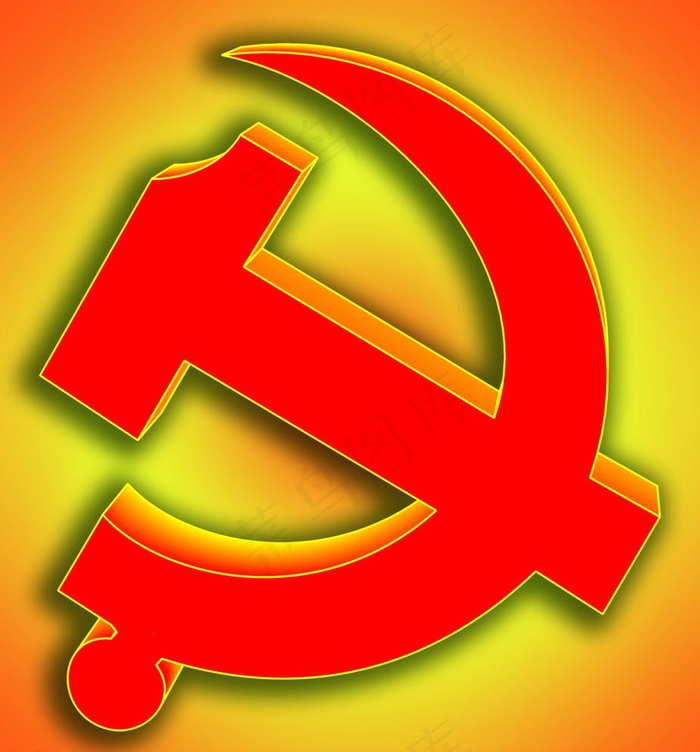 党徽psd模版下载
