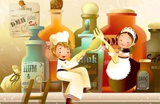 韩国精美卡通插画矢量素材4