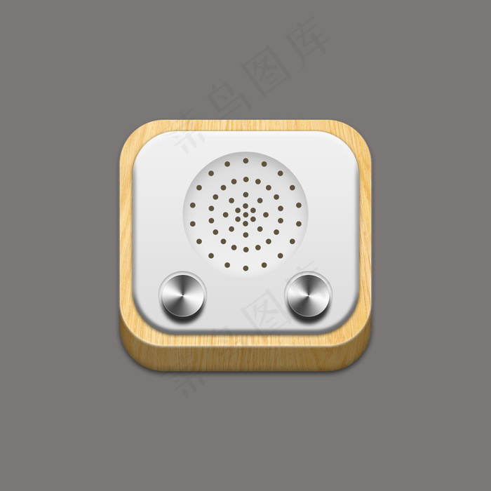 简约音响icon设计psd模版下载