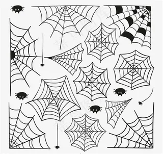 手绘蜘蛛网背景