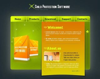 欧美网络软件网站模板图片