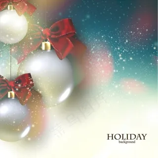 圣诞吊球,背景矢量素材
