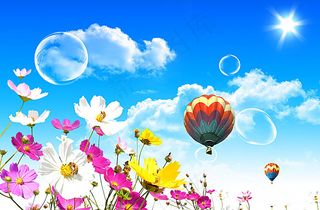 绿色环保展板背景