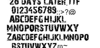 28 Days Later 数字字...