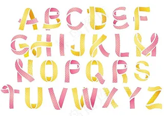 字母字体矢量素材