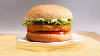 蔬菜鸡肉汉堡图片