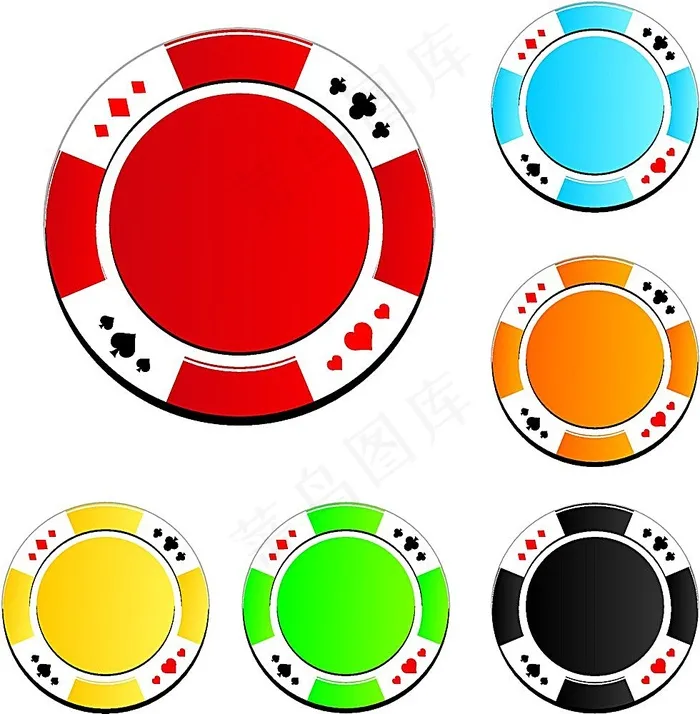 筹码图标eps,ai矢量模版下载