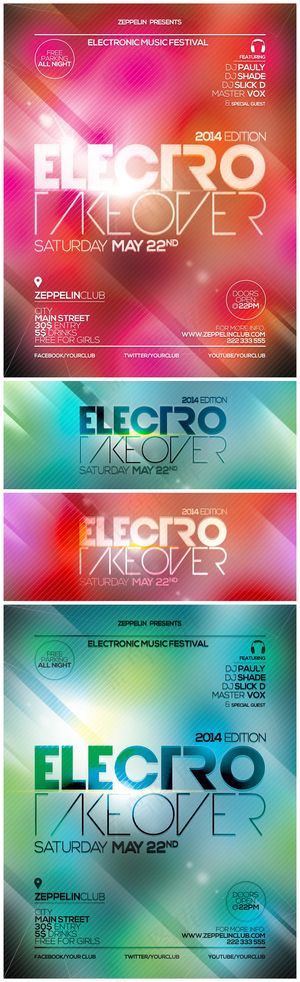 文字排版Electro Takeo...