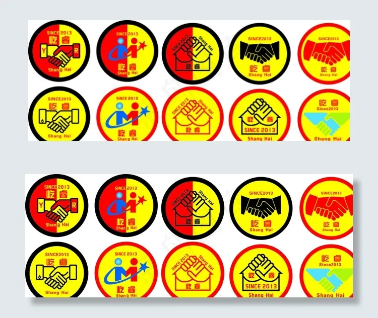 握手标志设计图片cdr矢量模版下载