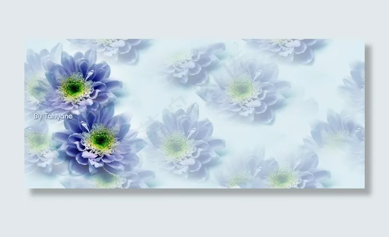 宽幅花卉背景素材