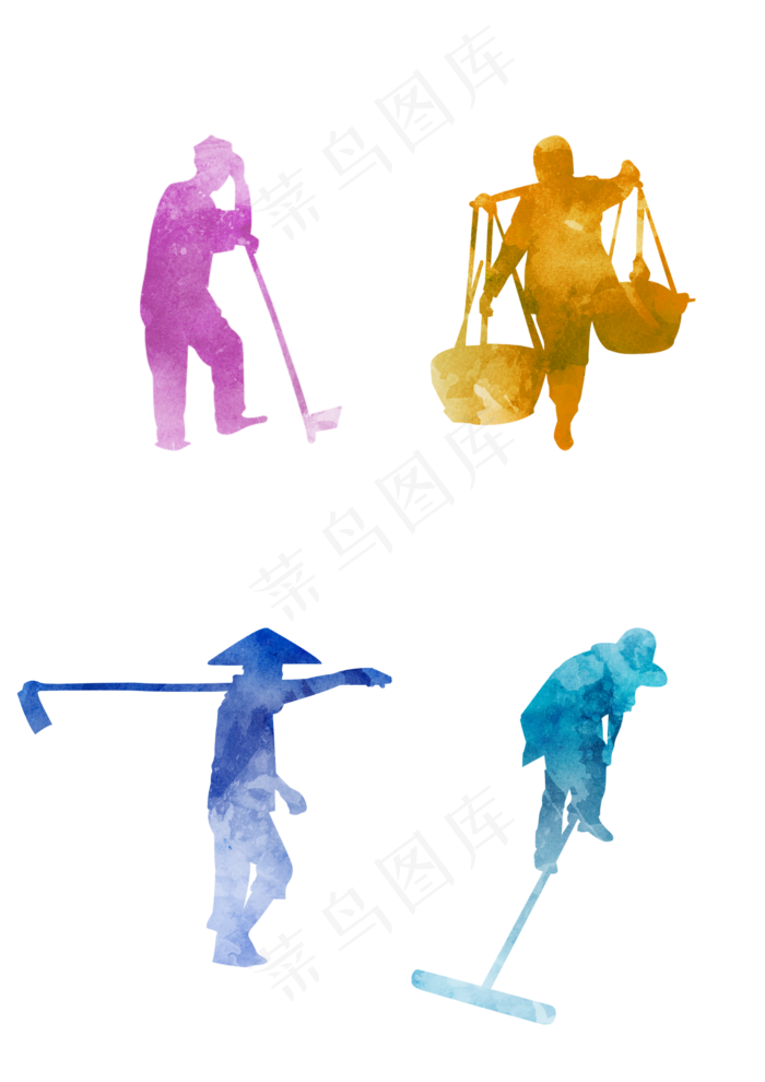 农民剪影素材农民剪影素材,免抠元素(2480X3508(DPI:300))psd模版下载