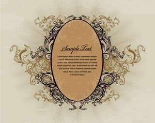 欧式古典花纹花边框图片