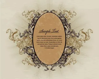 欧式古典花纹花边框图片