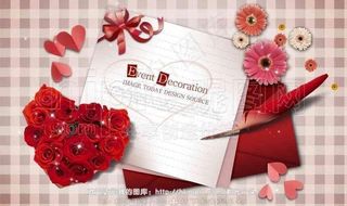 心形玫瑰花图片