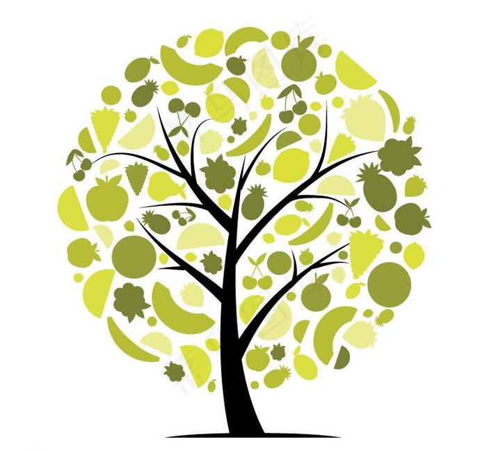 水果花纹树木图片