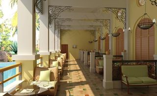 欧式咖啡厅过道 3dsmx模型图片