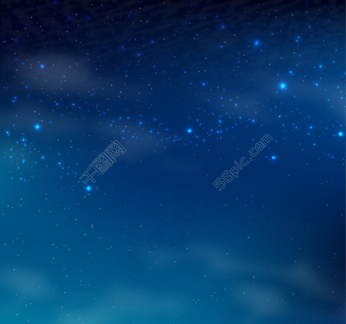 蓝色星空背景