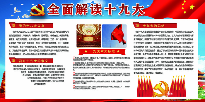 学习**讲话内容宣传展板设...(7087X3543(DPI:150))psd模版下载