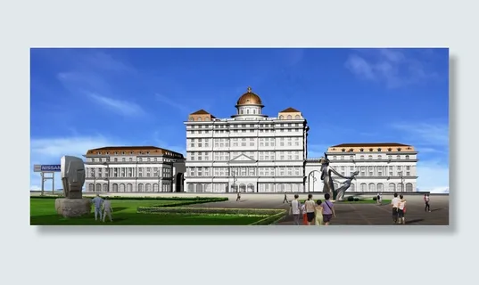 欧式行政机关办公楼PSD分层