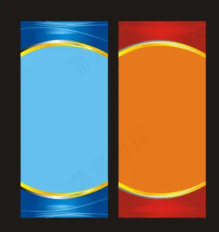 蓝色梦幻展架 红色图片