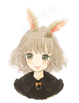 手绘可爱卡通人物头像