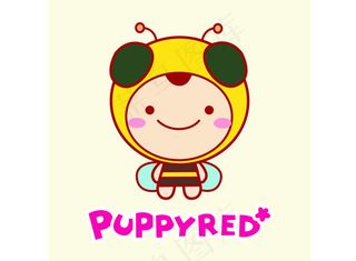 可爱的卡通蜜蜂