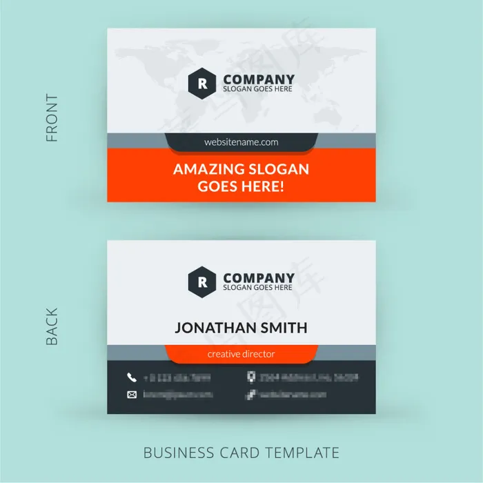 大气名片设计eps,ai矢量模版下载