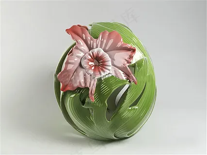 缠绕花瓶3D模型 缠绕花瓶3D模型