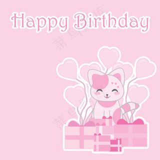 可爱卡通矢量猫