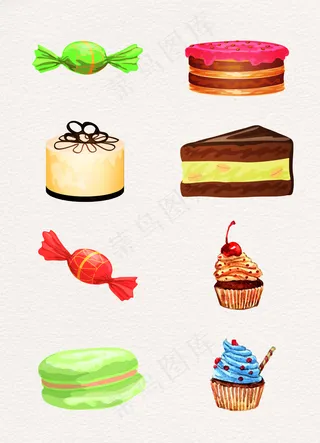 糖果冰淇淋蛋糕设计