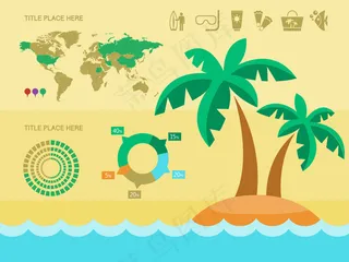 2017欧美商业世界环球旅行信息图...