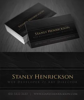 豪华皮革名片模板集