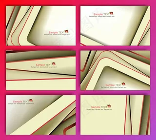 商务简洁名片卡片模版矢量素材