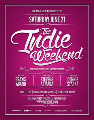 纯英文酷炫创意海报ＰＳＤ