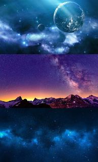 宇宙星空地球背景高清图片