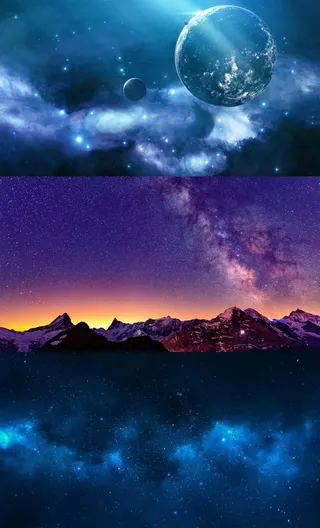 宇宙星空地球背景高清图片